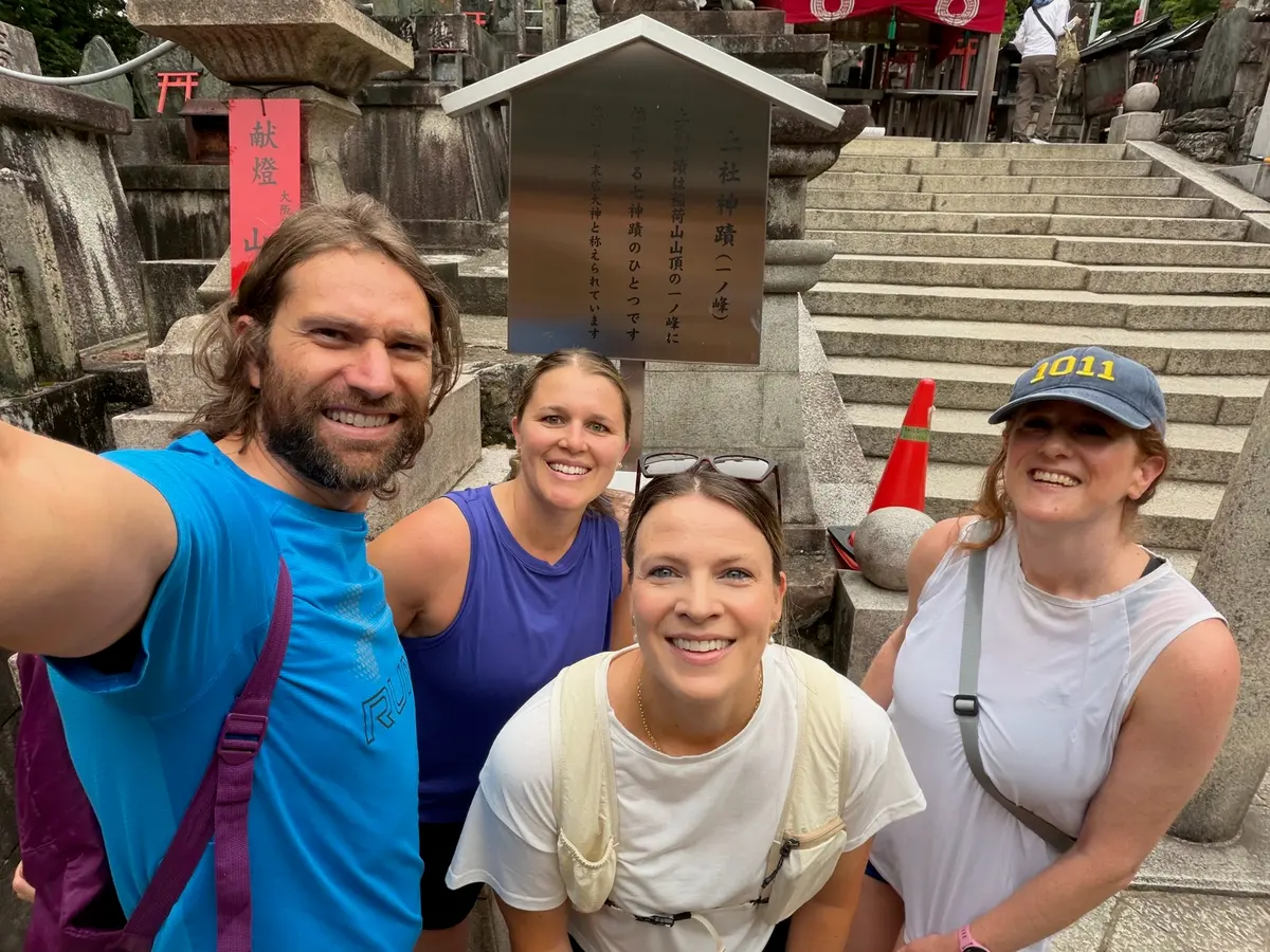 Group selfie at Fushimi Inari.